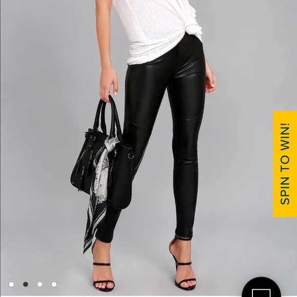 Free people vegan leather legging